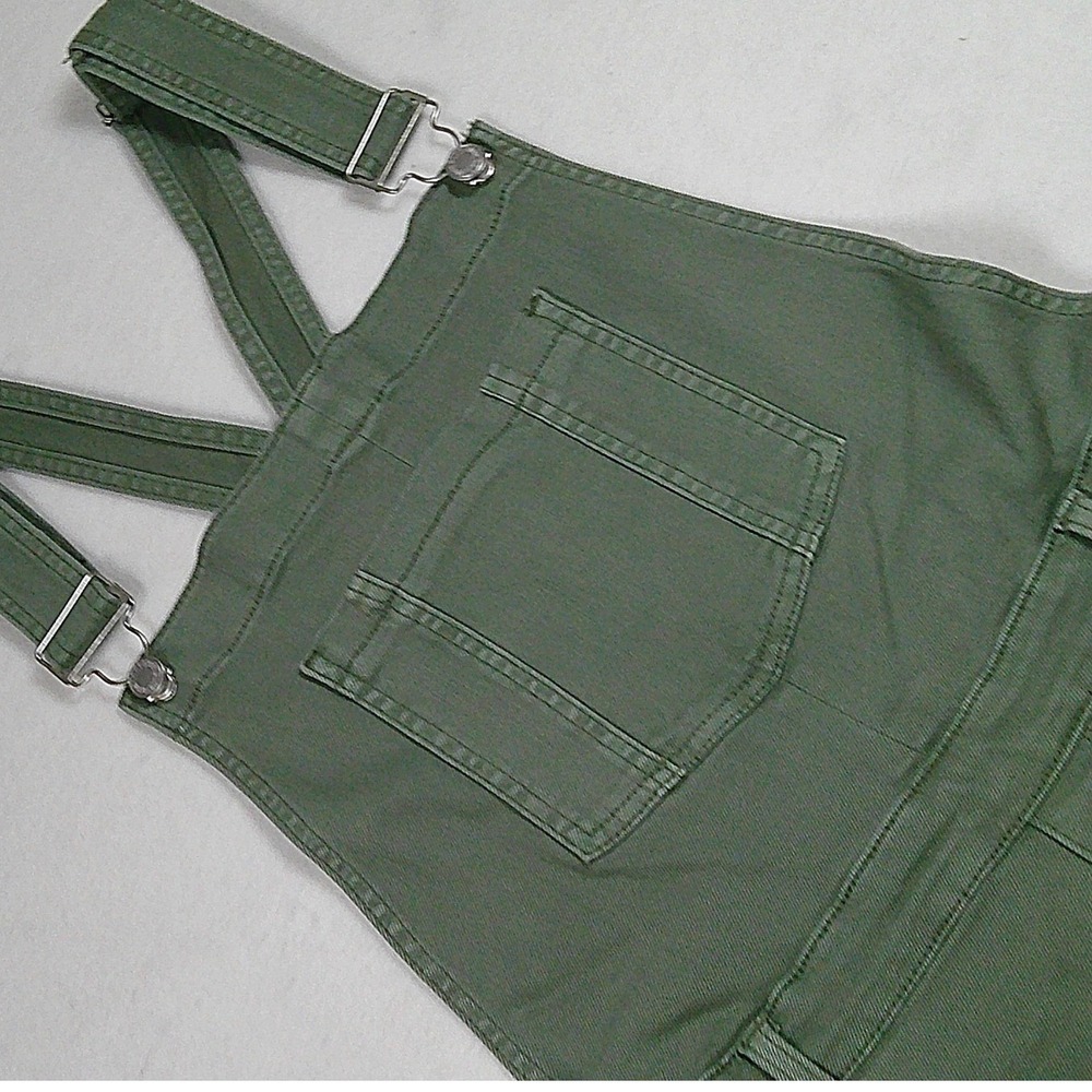 Judy Blue Sage Green Denim Overall Midi Skirt XL JB2822 C‎ New